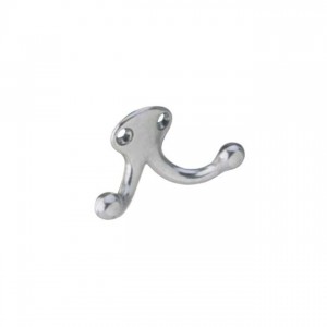 Ives 582A Double Wardrobe Hook - Aluminum