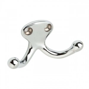 Ives 582MB Double Wardrobe Hook - Bright Chrome