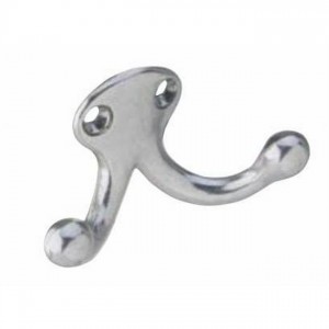 Ives 582MB Double Wardrobe Hook - Satin Chrome
