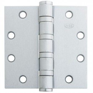 Ives 5BB1412 4-1/2" x 4-1/2" Five Knuckle Ball Bearing Standard Weight Hinge - Prime Coat