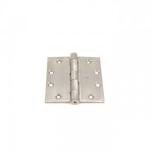 Ives 5BB1412 4-1/2" x 4-1/2" Five Knuckle Ball Bearing Standard Weight Hinge - Satin Stainless Steel