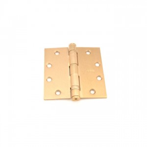 Ives 5BB1412 4-1/2" x 4-1/2" Five Knuckle Ball Bearing Standard Weight Hinge - Satin Bronze