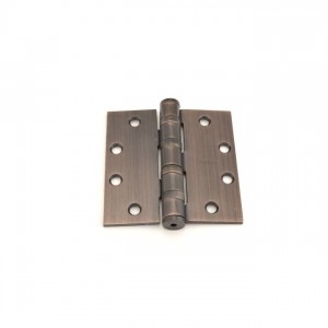 Ives 5BB1412 4-1/2" x 4-1/2" Five Knuckle Ball Bearing Standard Weight Hinge - Satin Bronze Blackened