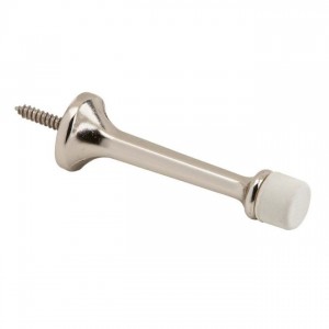 Ives 61A 3-3/16" Solid Door Stop - Bright Nickel