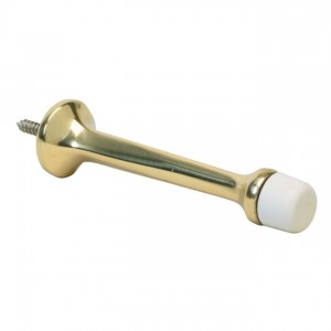 Ives 61A 3-3/16" Solid Door Stop - Bright Brass