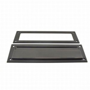 Ives 620B Magazine Mail Slot with Spring Loaded Front and Open Back - Aged Bronze