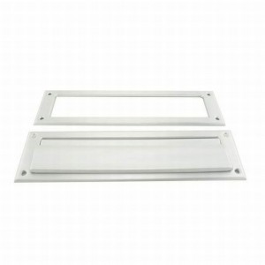 Ives 620P Magazine Mail Slot with Spring Loaded Front and Open Back - Aluminum