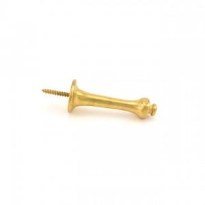 Ives 64A 3-1/4" Solid Door Stop - Bright Brass