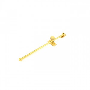 Ives 71B 12" Casement Adjuster - Bright Brass