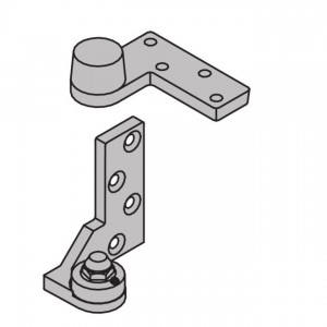 Ives 7212BTM Left Hand 3/4" Offset Bottom Pivot 200 Pound - Satin Bronze