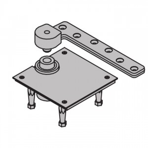 Ives 7227BTM 3/4" Offset Cement Case Bottom Pivot 700 Pound - Bright Stainless Steel
