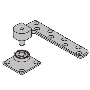 Ives 7230BTM 3/4" Offset Heavy Duty Base Plate Bottom Pivot 1000 Pound - Satin Bronze Painted