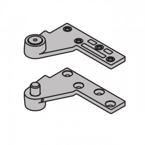 Ives 7245FTOP 1-1/2" Offset Fire Rated Base Plate Top Pivot 500 Pound - Satin Brass Painted