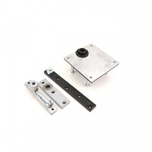 Ives 7256 1-1/2" Center Hung Cement Case Pivot Set 600 Pounds - Satin Chrome