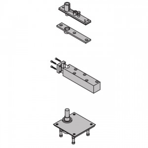 Ives 7259SET 1-1/2" Center Hung Cement Case Pivot Set 1000 Pounds - Black
