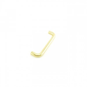 Ives 8102HD8 8" Straight Door Pull, 3/4" Round and 1-1/2" Clearance - Bright Brass