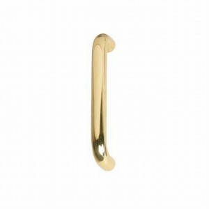 Ives 8103EZ2 12" Straight Door Pull, 1" Round and 2-1/2" Clearance - Bright Brass