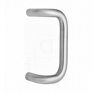 Ives 81900S 10" 90 Degree Offset Door Pull, 1" Round and 2-1/4" Clearance - Satin Stainless Steel