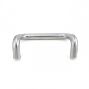 Ives 8190HD8 8" 90 Degree Offset Door Pull, 1" Round and 2-1/4" Clearance - Satin Chrome