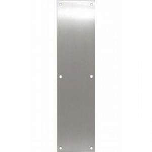 Ives 8200 4" x 16" Push Plate - Bright Chrome