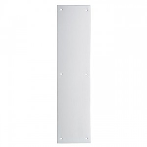 Ives 8200 8" x 16" Push Plate - Satin Chrome