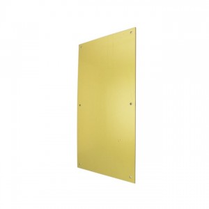 Ives 8200 8" x 16" Push Plate - Bright Brass