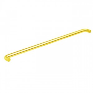 Ives 9100HD28 28" Push Bar, 1" Round and 2-1/2" Projection - Bright Brass