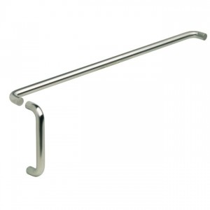 Ives 9103EZHD330 33" Push Bar and 10" Pull Combo, 1" Round and 2-1/2" Projection - Satin Nickel