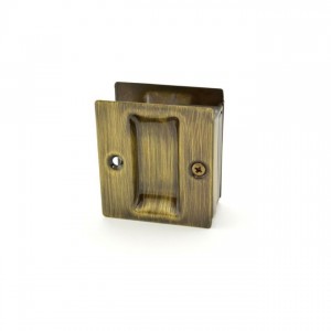 Ives 990A Passage Sliding Door Pull - Antique Brass