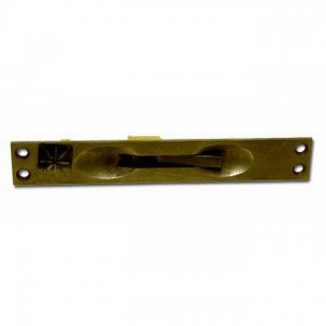 Ives FB45812 12" Manual Flush Bolt for Metal Door with 1" Width - Satin Brass