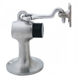 Ives FS446 Floor Stop and Holder with Masonry Mounting - Satin Chrome