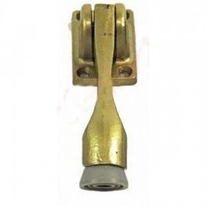 Ives FS555 5" Kick Down Door Holder - Dull Brass Painted
