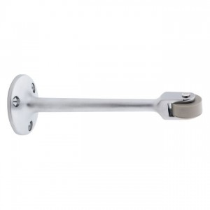 Ives RB472 6" Strait Roller Bumper - Satin Chrome