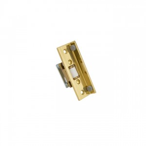 Ives RL1152 Combination Roller Latch and Applied Stop - Bright Brass