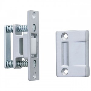 Ives RL30A Large Nylon Roller Latch with ASA Strike - Satin Chrome
