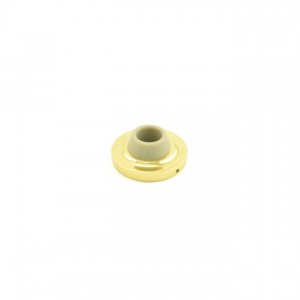Ives WS402CCV3 2-1/2" Concave Wall Bumper - Bright Brass