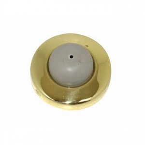 Ives WS406407CV 2-1/2" Convex Wall Bumper - Bright Brass