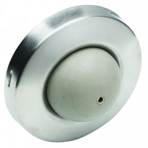 Ives WS406407CV 2-1/2" Convex Wall Stop - Satin Stainless Steel