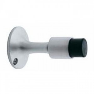 Ives WS443 Solid Wall Stop with Masonry Mounting - Bright Brass