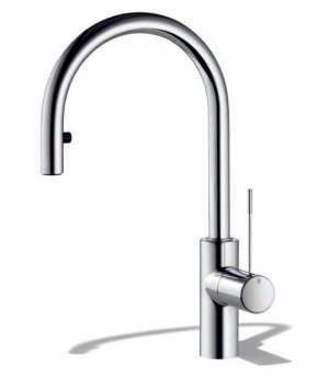 KWC ONO Single Hole Side-Lever Pull-Down Kitchen Mixer - 10.151.102