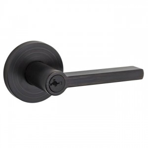 Kwikset 156HFLRDT Halifax Round Entry Door Lock SmartKey