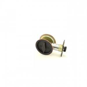Kwikset 335 Round Privacy Pocket Door Lock