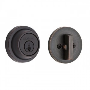 Kwikset 660CRR-SV1 Single Cylinder Contemporary Round Deadbolt with SmartKey