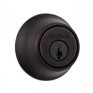 Kwikset 660-RV1 Single Cylinder Deadbolt with New Chassis with RCAL Latch and 3223 Strike