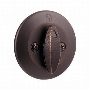 Kwikset 663-RFLV1 One Sided Turn Deadbolt with New Chassis with 82734 Latch and SCS Strike