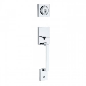 Kwikset 689AMDLIP-SV1 Amador Double Cylinder Exterior Handleset with SmartKey