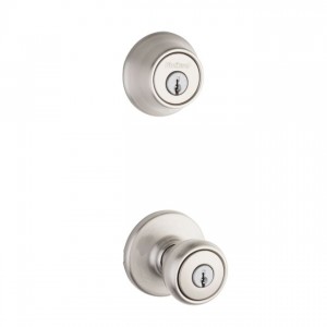Kwikset 690T Combo Keyed Entry Tylo Knob with Single Cylinder Deadbolt