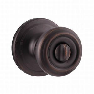 Kwikset 730CN-BB Cameron Privacy Door Lock in Brown Box