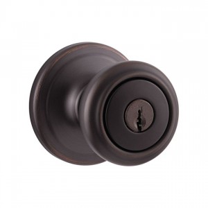 Kwikset 740CN-BB Cameron Entry Door Lock in Brown Box