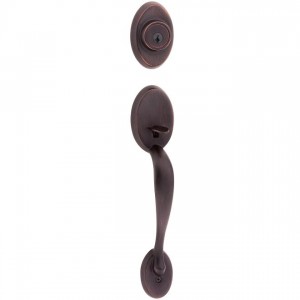 Kwikset 801CELIP-S Chelsea Double Cylinder Exterior Handleset SmartKey